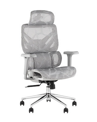 Кресло офисное TopChairs Structo серая сетка
