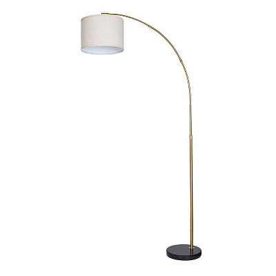 Торшер напольный изогнутый ARTE LAMP PAOLO A4060PN-1PB