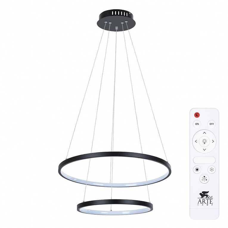Светодиодная люстра Arte Lamp FRODO черный, белый A2197SP-2BK