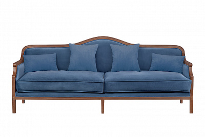 Диван с высокой спинкой Madesta Blue Синий