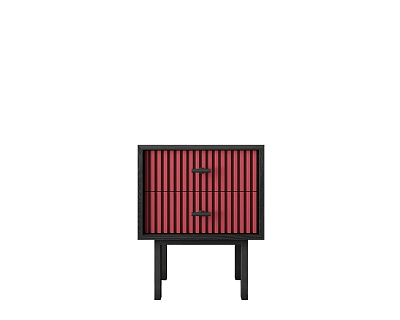 Тумба прикроватная Этажерка Emerson (Эмерсон) Red (Ред) EM16/red/L