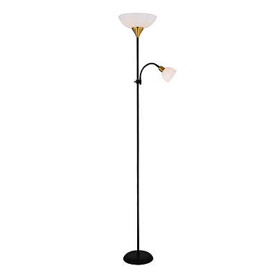 Торшер с лампой для чтения Arte Lamp DUETTO A9569PN-2BK
