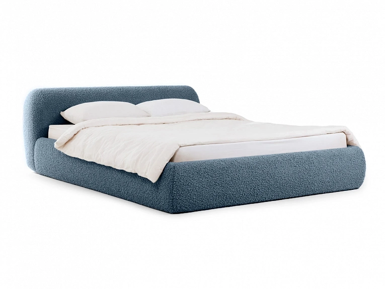 Кровать OgogoHome Sintra 160х200 (букле) голубой 888141