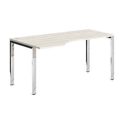 Стол письменый Skyland XTEN Глосс (Xten Gloss) XGCET 169(L).1 Сосна Эдмонт / Нержавеющая сталь