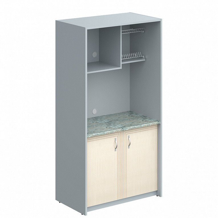 Мини-кухня Skyland SCB 120.3MT Бук Тиара / Металлик