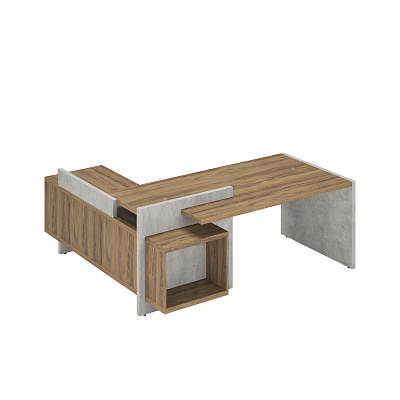 Cтол руководителя NORDEN Вуд Стоун / Wood&Stone правый (1800х1798) СФ-531222